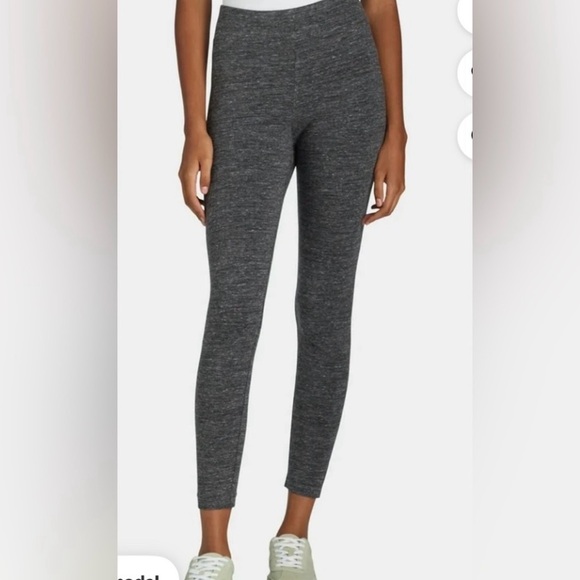 Time and Tru Women's High-Rise Ankle Knit Leggings/ 2 pairs - Picture 2 of 7